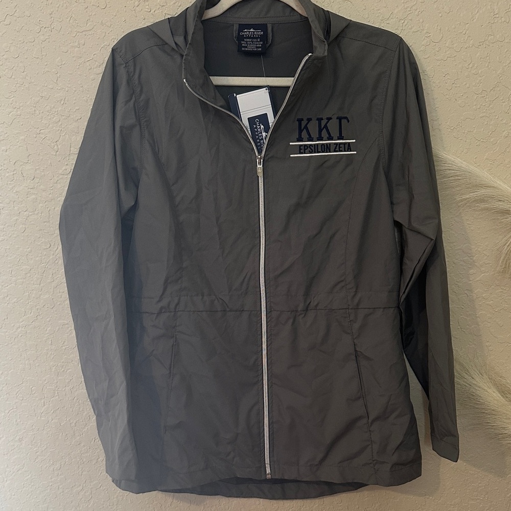 NWT Charles River Apparel KKG FSU Women's Gray Jacket s